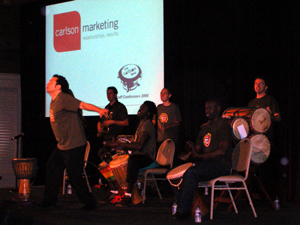 Carlson Marketing Conference The Carlson Beat The Westin Sydney corporate event interactive drumming teambuilding